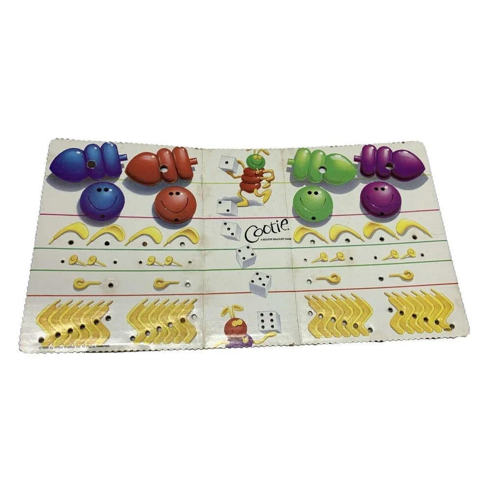 Cootie Game Incomplete Parts 1986 Made in USA